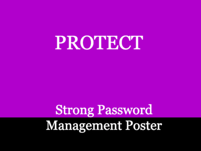 Password Management Poster for Small to Medium Business Cybersecurity