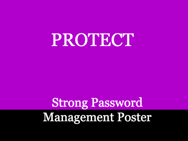Password Management Poster for Small to Medium Business Cybersecurity