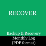 Free Backup & Recovery Log to help SMEs backup and test recovery of their business data.
